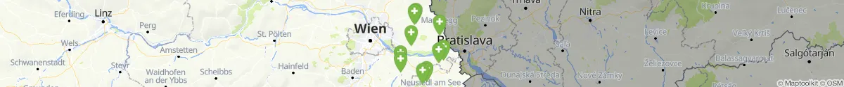 Map view for Pharmacies emergency services nearby Wolfsthal (Bruck an der Leitha, Niederösterreich)